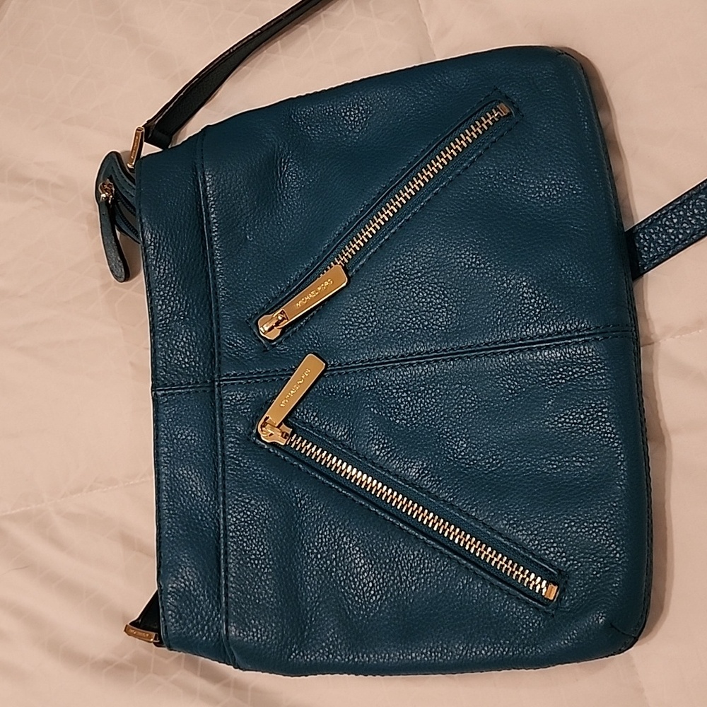 Michael Kors Turquoise leather crossbody bag